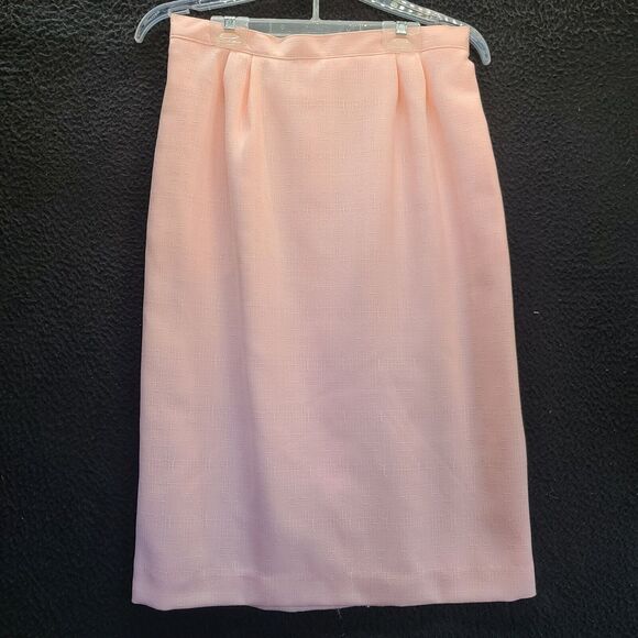 Vintage Atrium Collection 2pc Set Pink Size 10 Polyester Blend Blazer And Skirt - Picture 6 of 15